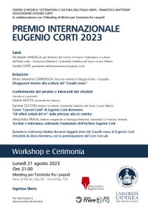 Premio Internazionale Eugenio Corti 2023